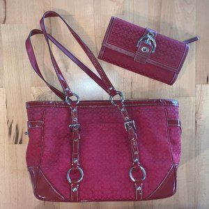 Coach Purse and Wallet Set